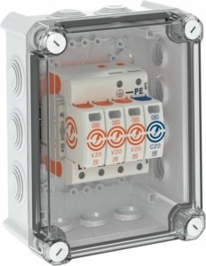 Surge protection device for power supply systems  5095383