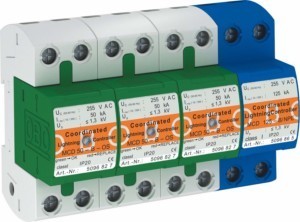 Lightning current arrester for power supply systems TN-S 5096836