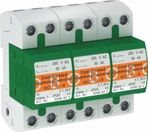 Lightning current arrester for power supply systems TN-C 5096877