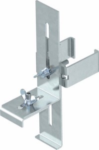 Ceiling connection for installation column Clamp Steel 6286802