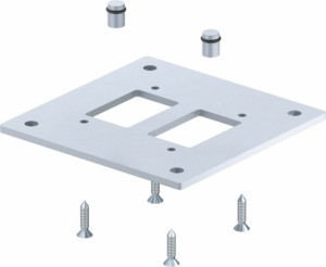 Pedestal for installation column 8 mm Steel 6290416