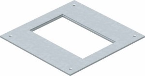 Mounting cover for underfloor draw-in box 250 mm 282 mm 7400455