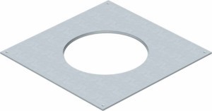 Mounting cover for underfloor draw-in box 215 mm 282 mm 7400471