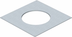 Mounting cover for underfloor draw-in box 350 mm 383 mm 7400517