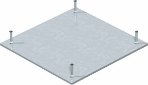 Mounting cover for underfloor draw-in box 189.5 mm 7400780