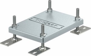 Height adjustment ring/-frame for underfloor install. duct  7408