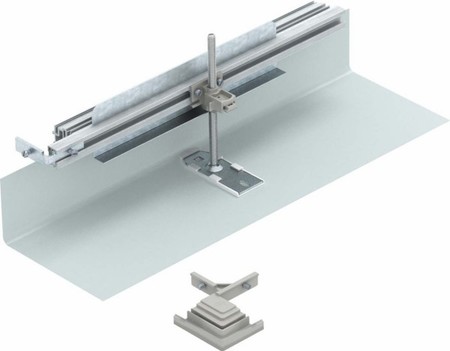Extension unit for underfloor installation duct flush floor open