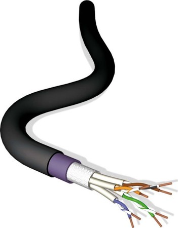 Data cable Cu, bare 0.56 mm UM10-HF1-X-1000BK