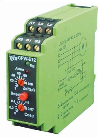 Effective power (cos phi) monitoring relay 230 V 1102810520