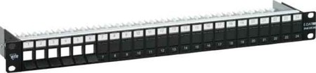 Patch panel copper (twisted pair) 24 RJ45 8(8) 130920-BK-E