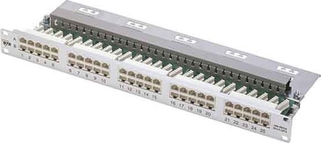 Patch panel copper (twisted pair) 50 RJ45 8(4) 130886-E