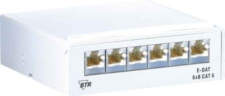 Patch panel copper (twisted pair) 6 RJ45 8(8) 130862-26-E