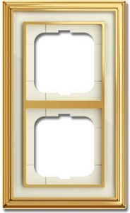 Cover frame for domestic switching devices  1754-0-4634