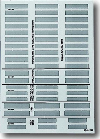 Labelling material for domestic switching devices  1799-0-0959