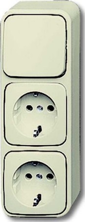 Combination switch/wall socket outlet Two-way switch 1686-0-0013