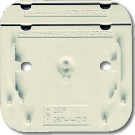 Base plate for flush mounted installation 2-fold 1716-0-0026