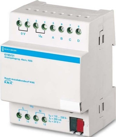 Analogue input for bus system  6190-0-0046