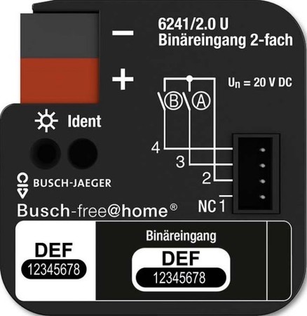 Binary input for bus system  6220-0-0004