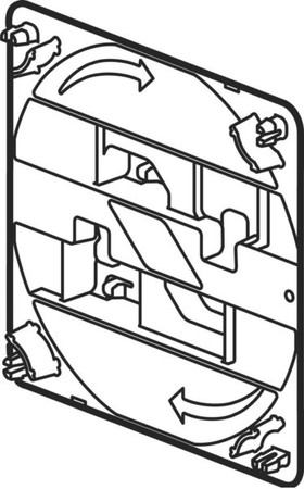 Mounting plate for cable support system 80 mm 80 mm CM091937