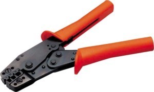 Crimp tool cable lugs, cable end sleeves, screen connection  106