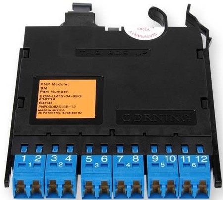 Fibre optic connector Plug Multi mode LC ECM-UM12-04-89G