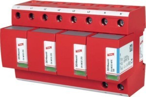 Combined arrester for power supply systems TT net 4 951310