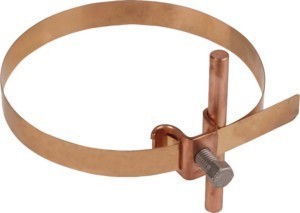 Tube earthing clamp for lightning protection 50 mm Copper 200027