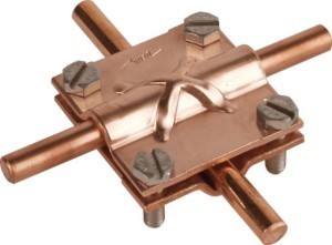 Connector for lightning protection Cross connector Copper 314307