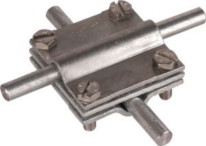 Connector for lightning protection Cross connector Steel 314310