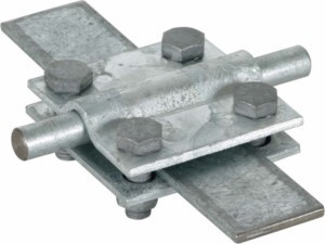 Connector for lightning protection Cross connector Steel 318201