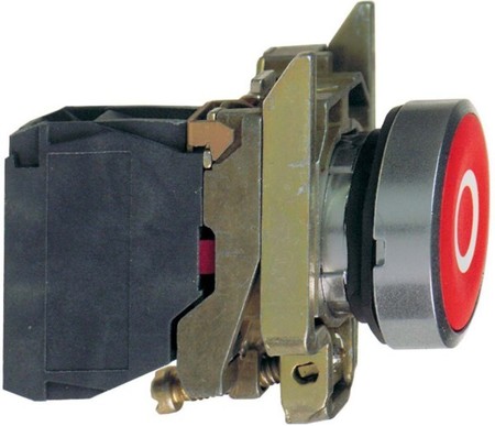 Push button, complete 1 Red Round XB4BA4322