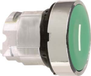 Front element for push button Green 1 Round ZB4BA331