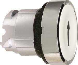 Front element for push button White 1 Round ZB4BA334