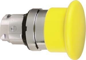 Front element for mushroom push-button Yellow Round 40 mm ZB4BC5