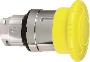 Front element for mushroom push-button Yellow Round ZB4BS55