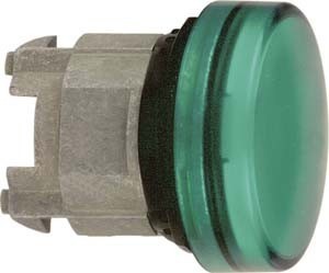 Front element for indicator light 1 Green Round ZB4BV033E