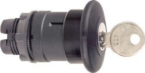 Front element for mushroom push-button Black Round 40 mm ZB5AS12