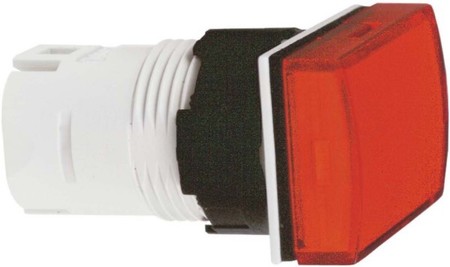 Front element for indicator light 1 Red Rectangular ZB6DV4