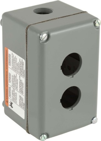 Enclosure for control circuit devices 2 Aluminium 9001KY2