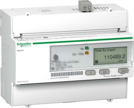 Kilowatt-hour meter Electronic 125 A A9MEM3375