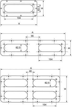 Gland plate for small distribution boards/switchgear cabinets  N