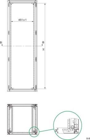 Component for installation (switchgear cabinet) 600 mm NSYRCK29