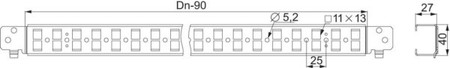 Component for installation (switchgear cabinet)  NSYSQCR4050