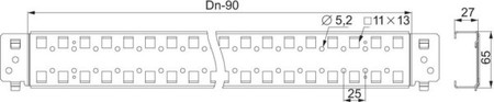 Component for installation (switchgear cabinet)  NSYSQCR6560