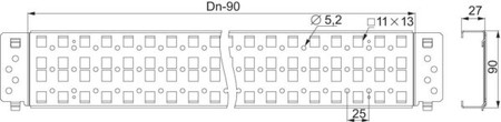 Component for installation (switchgear cabinet)  NSYSQCR9050