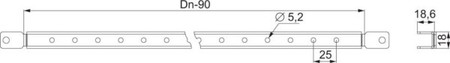 Component for installation (switchgear cabinet) 500 mm NSYSLCR50