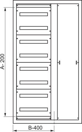 Cover / infill panel / identification strip (switchgear cabinet)