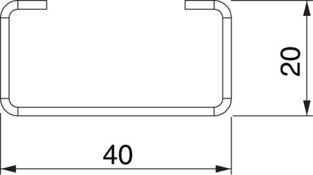 Component for installation (switchgear cabinet) 40 mm NSYMPRK16