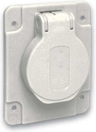 Equipment mounted socket outlet (SCHUKO) Plastic PKS61G