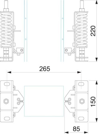 Mounting system for busbar trunk Other Wall/floor KSB1000ZV3